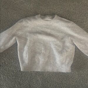 lululemon athletica Gray Crew Neck Sweater